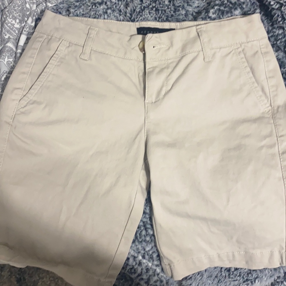 Aeropostale 00 9inch Bermuda Khaki Shorts- 2 pairs
